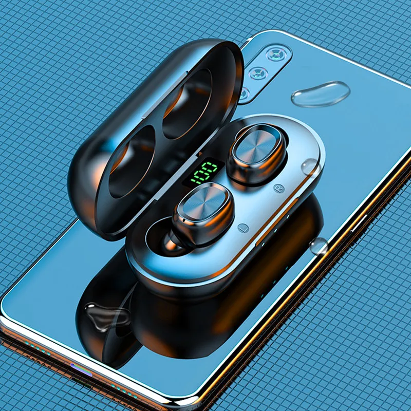 LED display TWS earbuds wireless noise cancellation IPX5 waterproof BT hand free headset with power bank earphone
LED display TWS earbuds wireless noise cancellation IPX5 waterproof BT hand free headset with power bank earphone