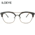 ILOEYE SHENZHEN new double bridge glasses stylish logo printing acetate dugati eyewear small moq optical frame