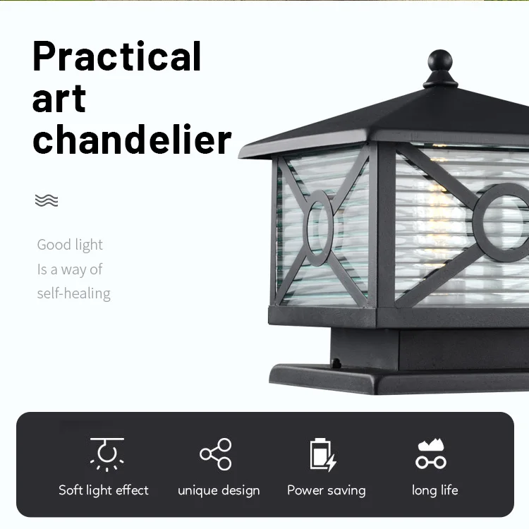 Landscape Lawn Garden Decorative Outdoor Waterproof High Power Pillar Lights