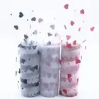 100%Polyester Polka Dot Tulle Roll Fabric Flocking Tulle