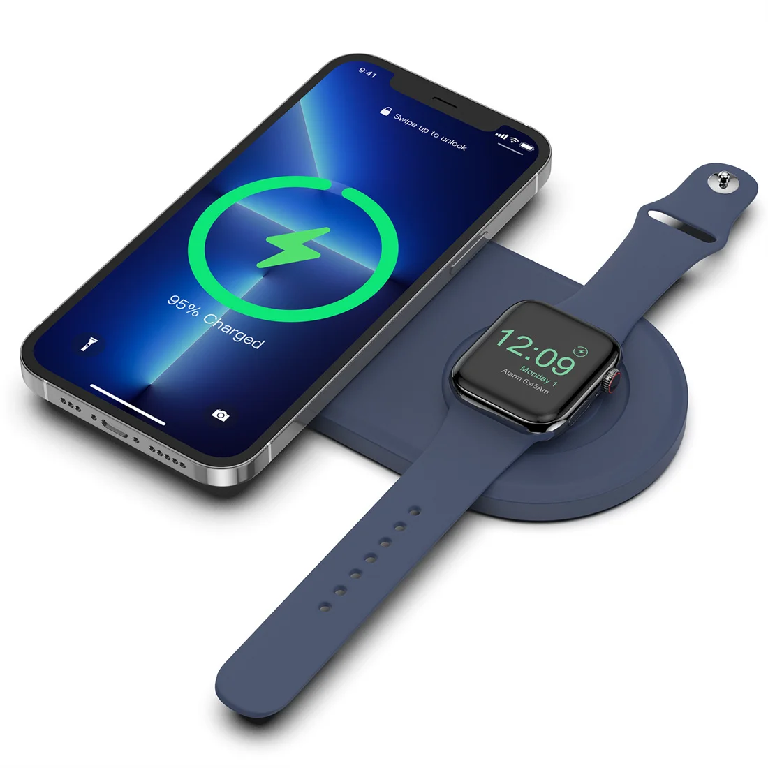 2 in 1 Wireless Charger Stand for iPhone 13 12 Magsafe Silicone Charging Station for Apple Watch Bracket Holder
2 in 1 Wireless Charger Stand for iPhone 13 12 Magsafe Silicone Charging Station for Apple Watch Bracket Holder
