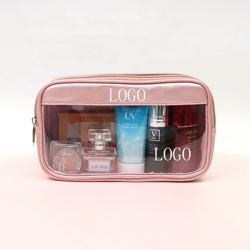 New Design Luxury make-up bag travel leather & Transparent Clear PVC custom logo cosmetic bag pink makeup bag, Rose gold, hot pink ,gray silver
New Design Luxury make-up bag travel leather & Transparent Clear PVC custom logo cosmetic bag pink makeup bag, Rose gold, hot pink ,gray silver