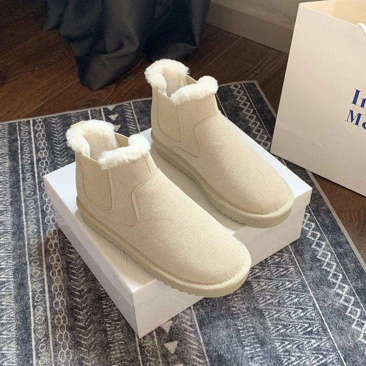 Versatile Women Winter Shoes Casual Pure Color Thickened Plush Outdoor Warm Snow Boots, Black,khaki,beige white
Versatile Women Winter Shoes Casual Pure Color Thickened Plush Outdoor Warm Snow Boots, Black,khaki,beige white