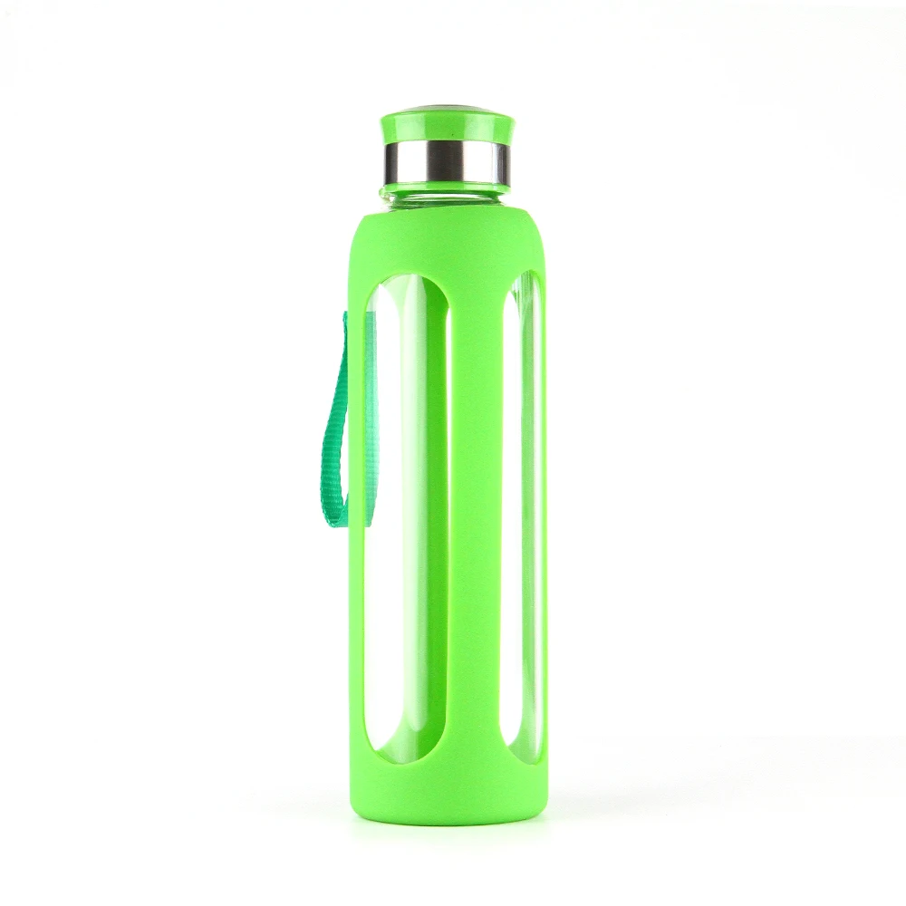 Hot selling 20oz food grade high borosilicate glass water bottle with colorful silicone sleeve, Can be customized
Hot selling 20oz food grade high borosilicate glass water bottle with colorful silicone sleeve, Can be customized