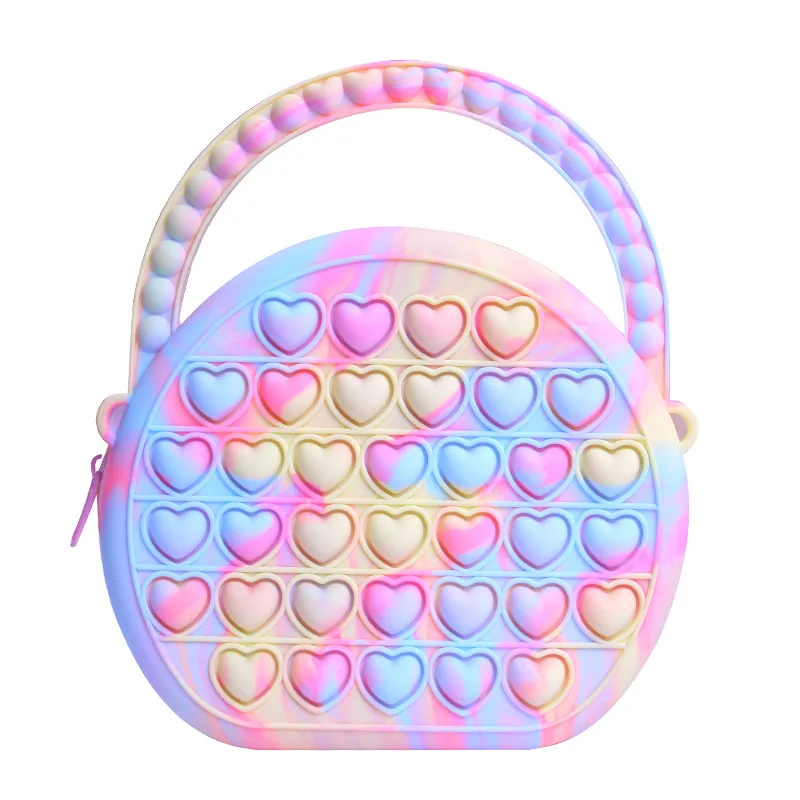 New Stress Push Bubble Sensory Fidget Small Crossbody Silicone Coin Purse Shoulder Bag Handbags for Women
New Stress Push Bubble Sensory Fidget Small Crossbody Silicone Coin Purse Shoulder Bag Handbags for Women