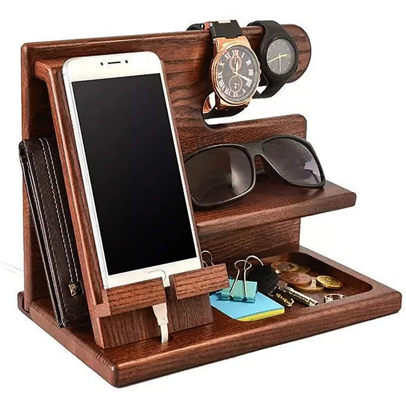 Men Husband Wife Anniversary Dad Birthday Gift Natural Wood Phone Docking Station Hooks Key Holder Wallet Stand Watch Organizer
Men Husband Wife Anniversary Dad Birthday Gift Natural Wood Phone Docking Station Hooks Key Holder Wallet Stand Watch Organizer