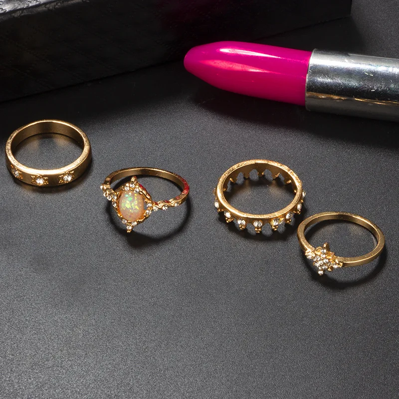 RFJEWEL Fashion gold retro style jewelry rings set 15pcs for women Wholesale trendy zircon rings for lady RF40003
RFJEWEL Fashion gold retro style jewelry rings set 15pcs for women Wholesale trendy zircon rings for lady RF40003