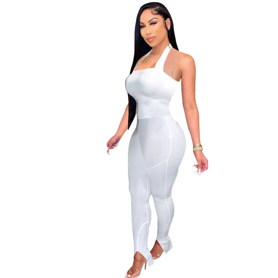 Wholesale Good Quality New 5 Colors Solid Bodycon Backless Rompers One Piece Women Cheap Halter Sexy Jumpsuit, Picture
Wholesale Good Quality New 5 Colors Solid Bodycon Backless Rompers One Piece Women Cheap Halter Sexy Jumpsuit, Picture