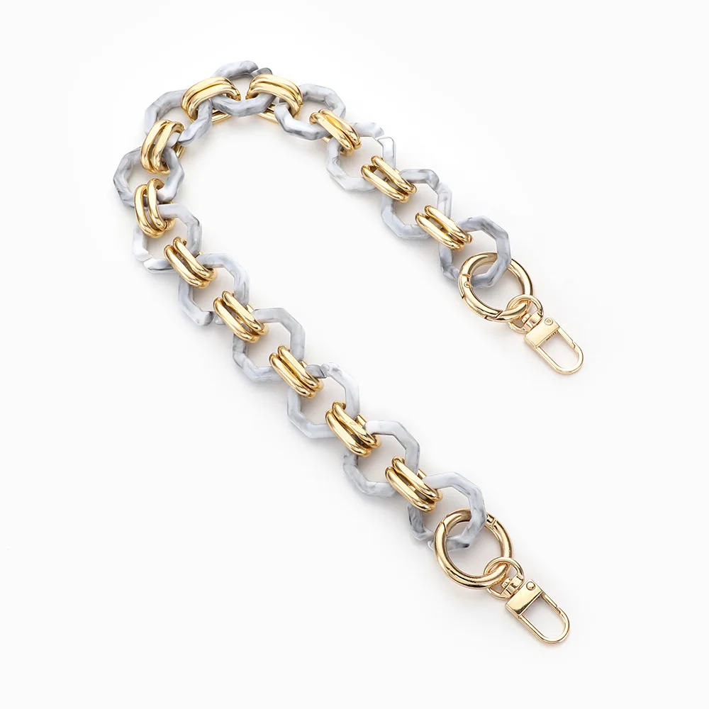 Fashion Design Wholesale Octangle Bag Shoulder Acrylic Chain Strap Purse Plastic Chain for Handbag, Customized
Fashion Design Wholesale Octangle Bag Shoulder Acrylic Chain Strap Purse Plastic Chain for Handbag, Customized