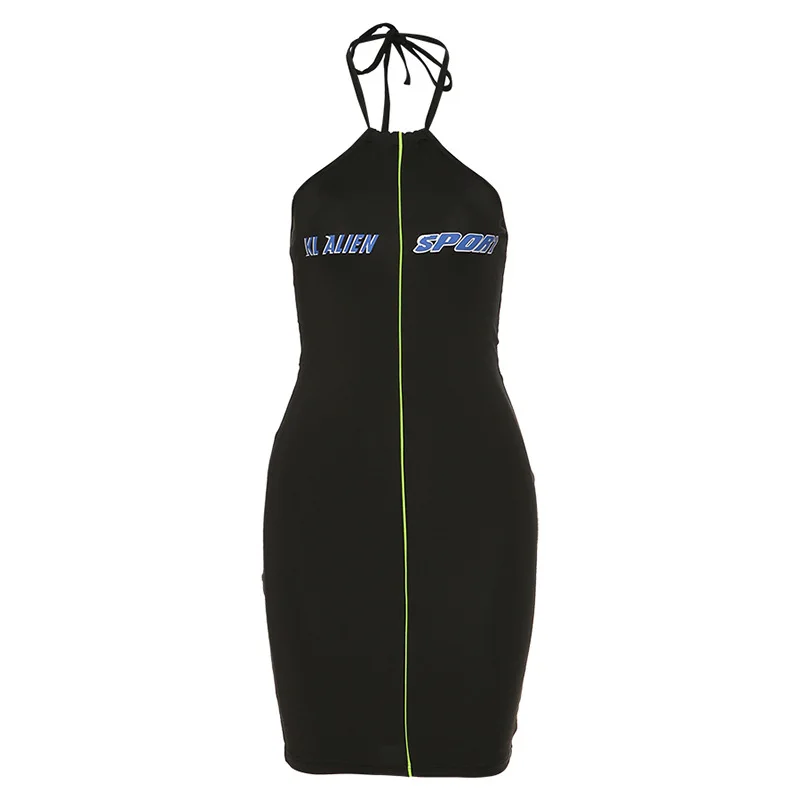 Sexy Open Back Contrast Stitching Slim Dress In 2020 Summer New Women's Dress Hanging Neck One Line Neck
Sexy Open Back Contrast Stitching Slim Dress In 2020 Summer New Women's Dress Hanging Neck One Line Neck