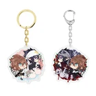 Vograce clear acrylic cartoon anime holographic custom llaveros key chain