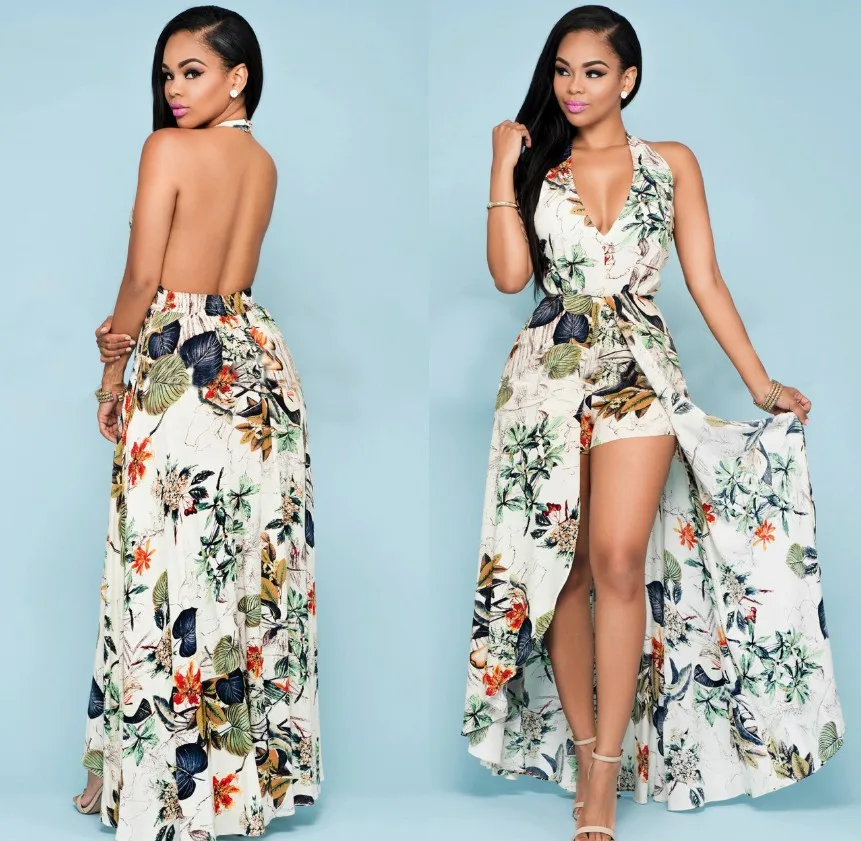 New Women Boho Casual Dress Print Flower High Open Leg Clothing Girl Floral Dresses Ladies
New Women Boho Casual Dress Print Flower High Open Leg Clothing Girl Floral Dresses Ladies