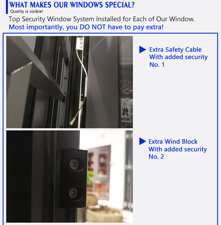aluminum glass window