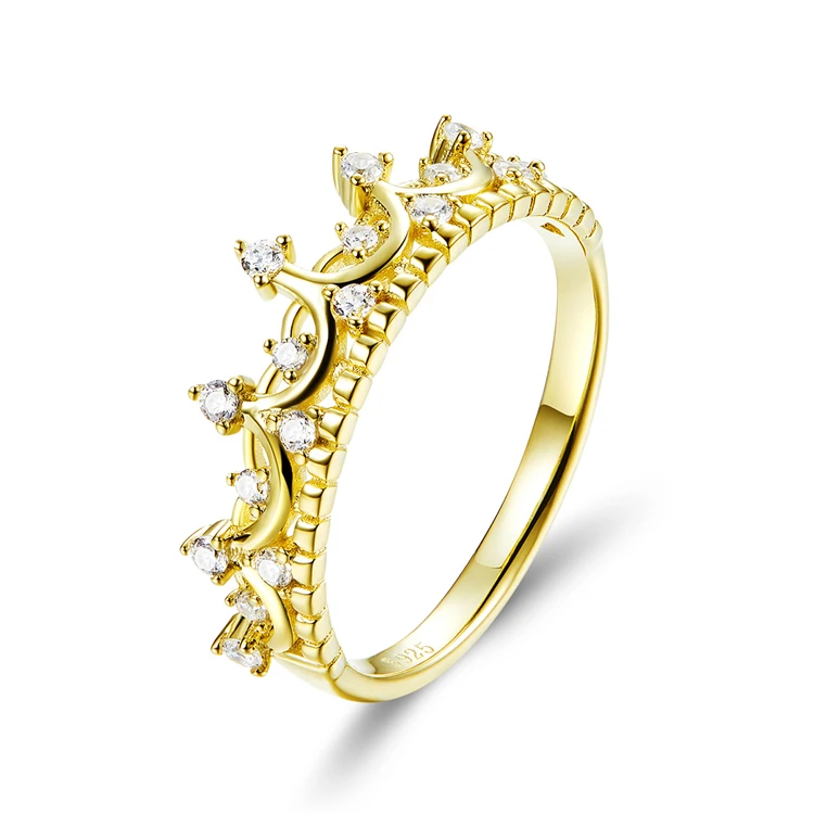 Queen Princess Crown uthentic 925 Sterling Silver Ring Female Real Gold Plated Fashion Cross-border Jewelry Ring
Queen Princess Crown uthentic 925 Sterling Silver Ring Female Real Gold Plated Fashion Cross-border Jewelry Ring