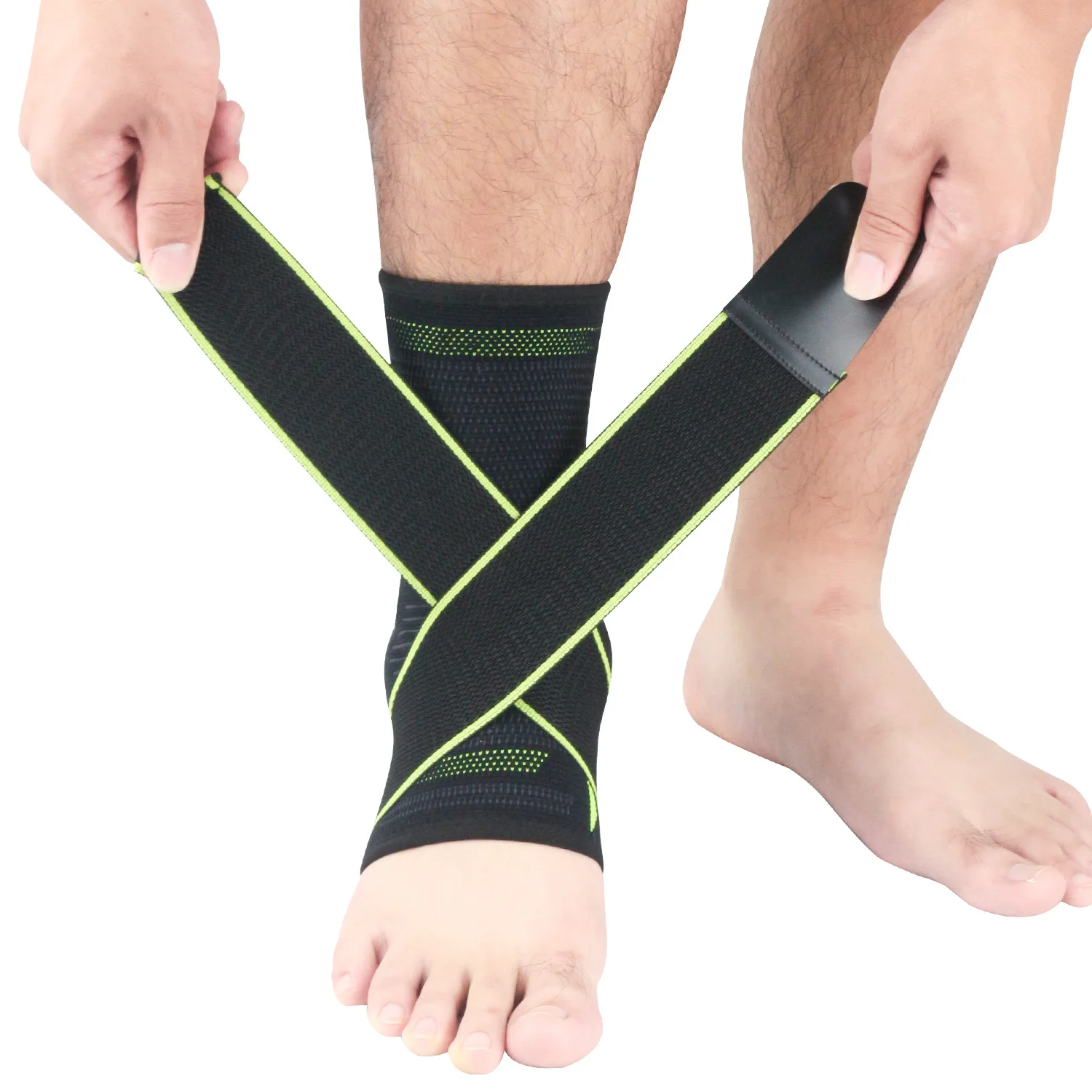 Ankle Support Knitted Silicone Padded Ankle Brace Sports Safety Ankle Protector, Green
Ankle Support Knitted Silicone Padded Ankle Brace Sports Safety Ankle Protector, Green