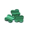 Customize size price carvings lily shape green malachite four leaf clover