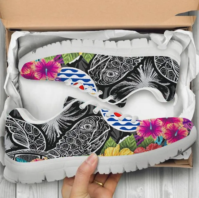 French Polynesia Print On Demand Lace Up Outdoor Custom Sneakers For Women And Ladies Native Hibiscus Tribal Sport Casual Shoes, Black
French Polynesia Print On Demand Lace Up Outdoor Custom Sneakers For Women And Ladies Native Hibiscus Tribal Sport Casual Shoes, Black