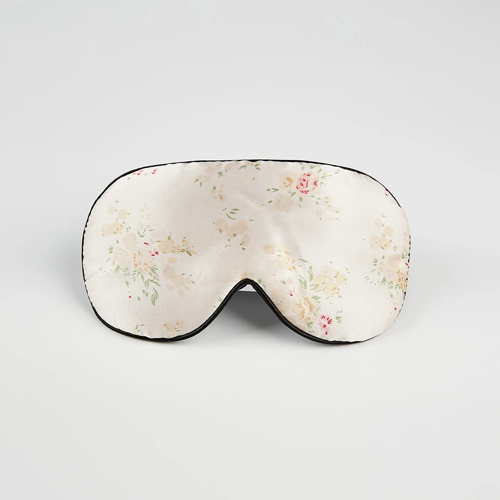 Adjustable Flower Printing Luxury 100% Pure Silk Adult Eye Mask for Sleep and Nap, White
Adjustable Flower Printing Luxury 100% Pure Silk Adult Eye Mask for Sleep and Nap, White