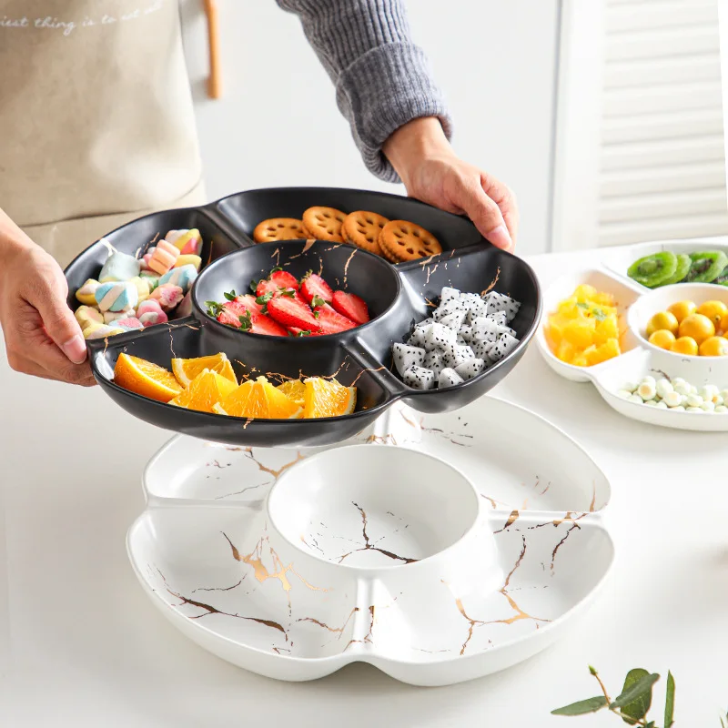 Light luxury Nordic snacks snacks dried fruit set platter hotel household living room wedding ceramic tableware wholesale, Customized color
Light luxury Nordic snacks snacks dried fruit set platter hotel household living room wedding ceramic tableware wholesale, Customized color