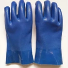 PVC coated working gloves,double dipped,fully coated,sanday finish