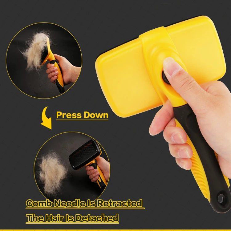 Factory Wholesale Pet Dog Brush Self Cleaning Cat Dog Pet Grooming Brush, Yellow, green, dark green, pink, blue, purple
Factory Wholesale Pet Dog Brush Self Cleaning Cat Dog Pet Grooming Brush, Yellow, green, dark green, pink, blue, purple