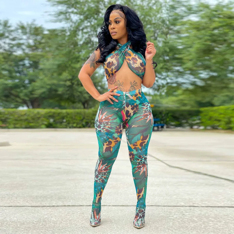 KSX04348 2021 Sexy printing crop top summer outfits 2 piece set women two piece pants set
KSX04348 2021 Sexy printing crop top summer outfits 2 piece set women two piece pants set