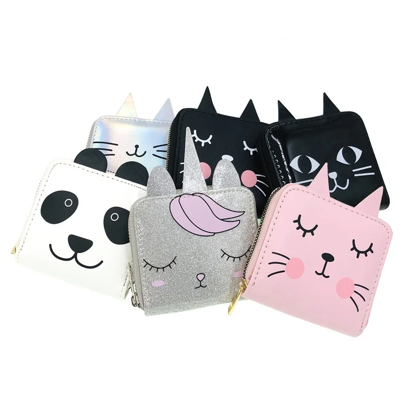 Fadeless silk screen pink cat cute dog PU wallet single zipper lady's purse children's bag Zero wallet card bag
Fadeless silk screen pink cat cute dog PU wallet single zipper lady's purse children's bag Zero wallet card bag