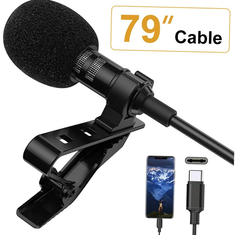 Lapel microphone portable lavalier 3.5mm wired clip on microphone for phone and laptop
Lapel microphone portable lavalier 3.5mm wired clip on microphone for phone and laptop