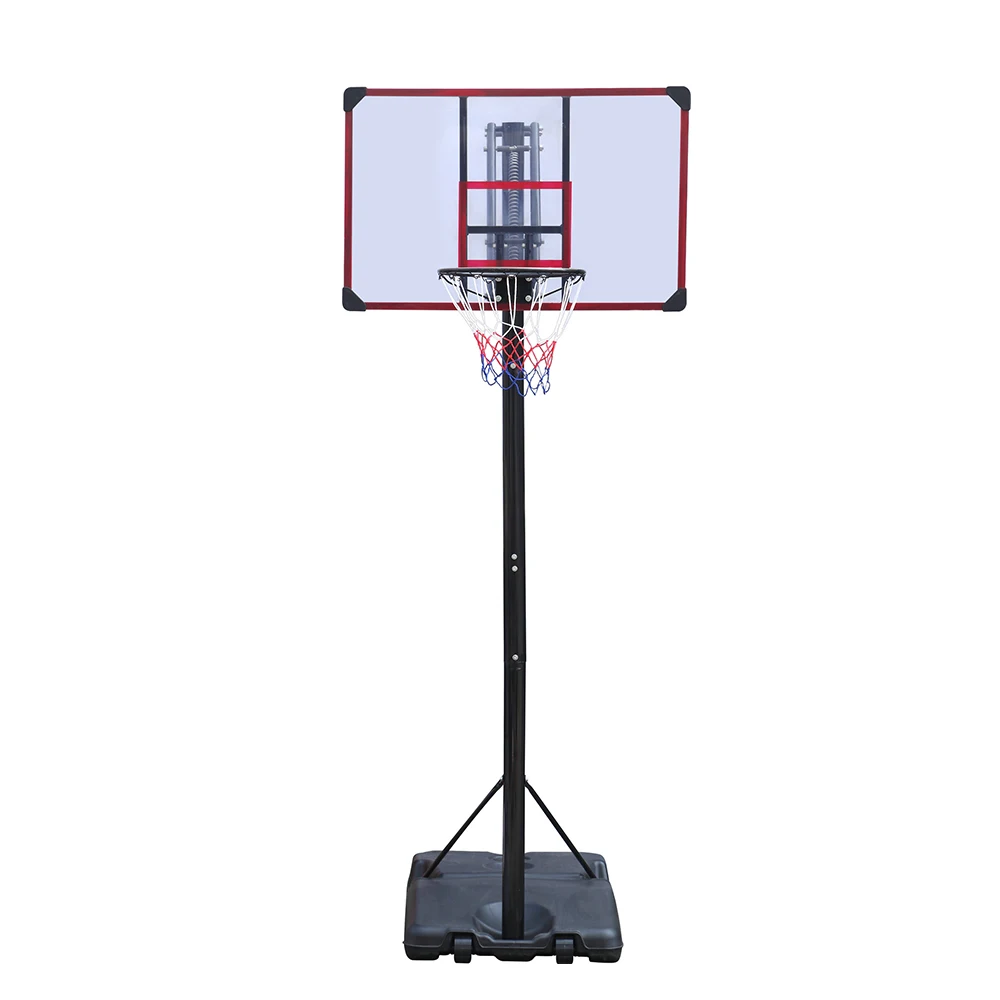 portable kids basketball games set height adjustable pole basketball hoop stand