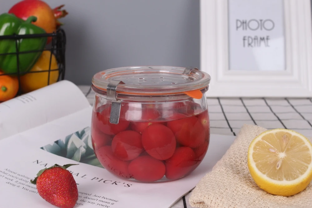 4ozml glass mason jar with handle
