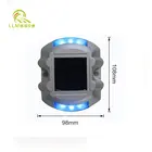 Solar powered waterproof aluminum road stud led reflective road mark cat eyes highway light