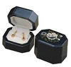 Wholesales Classical Modern Luxury High Quality Handicraft Shinny Wooden Jewelry Ring Box For Ring And Earing Storage