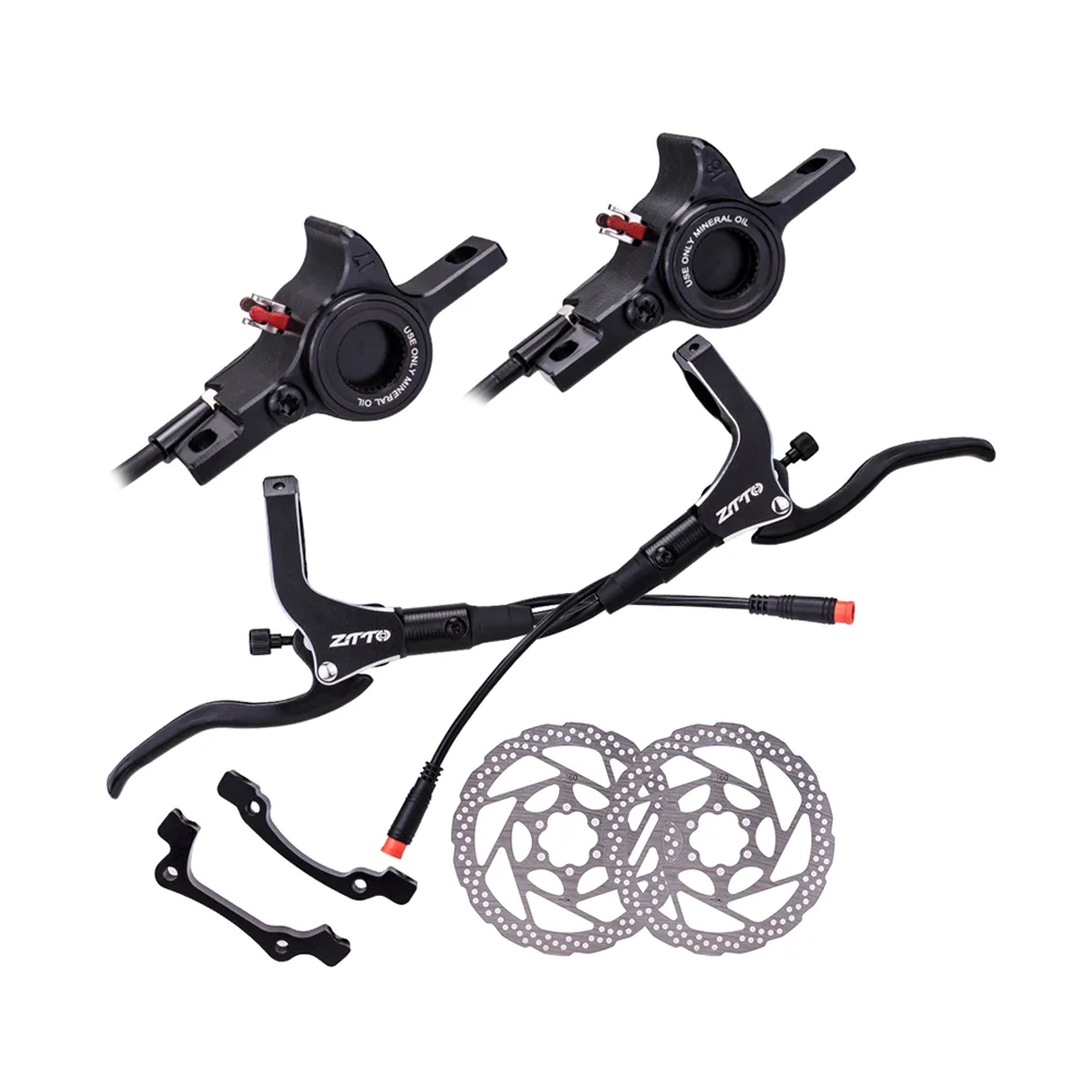 ZTTO Durable E-bike Hydraulic Disc Brake V1 CNC Calipers Dual Piston Left Front Right Rear Oil Pressure Power Cut M6100 MT200, Black and red
ZTTO Durable E-bike Hydraulic Disc Brake V1 CNC Calipers Dual Piston Left Front Right Rear Oil Pressure Power Cut M6100 MT200, Black and red