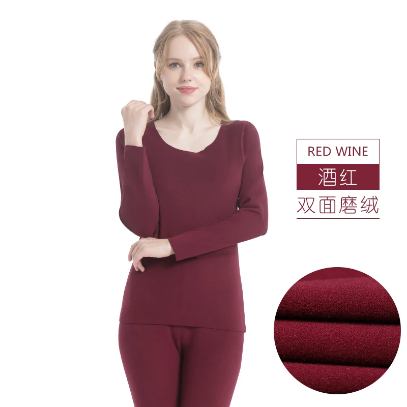 New Sanding Thermo Underwear Ladies Inner Wear Women Thermal Underwear O Neck Suit Long Johns Soft Thermal Tights Set 30*21*3cm, 5colors
New Sanding Thermo Underwear Ladies Inner Wear Women Thermal Underwear O Neck Suit Long Johns Soft Thermal Tights Set 30*21*3cm, 5colors
