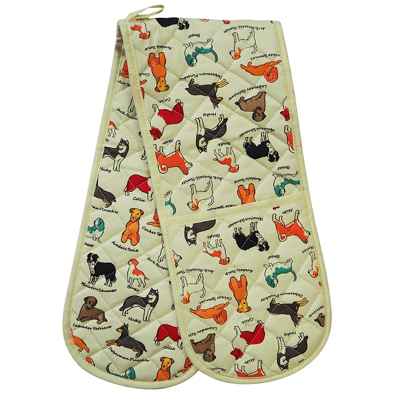 META HOME 100% cotton fabric printed double oven mitt funny gloves with double, Customized
META HOME 100% cotton fabric printed double oven mitt funny gloves with double, Customized