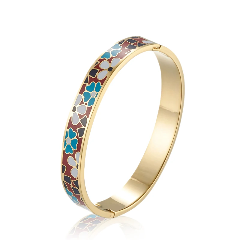 Wholesale High Quality Ladies Stainless Steel Bracelet Enamel Bangle ladies fancy bangles custom
Wholesale High Quality Ladies Stainless Steel Bracelet Enamel Bangle ladies fancy bangles custom