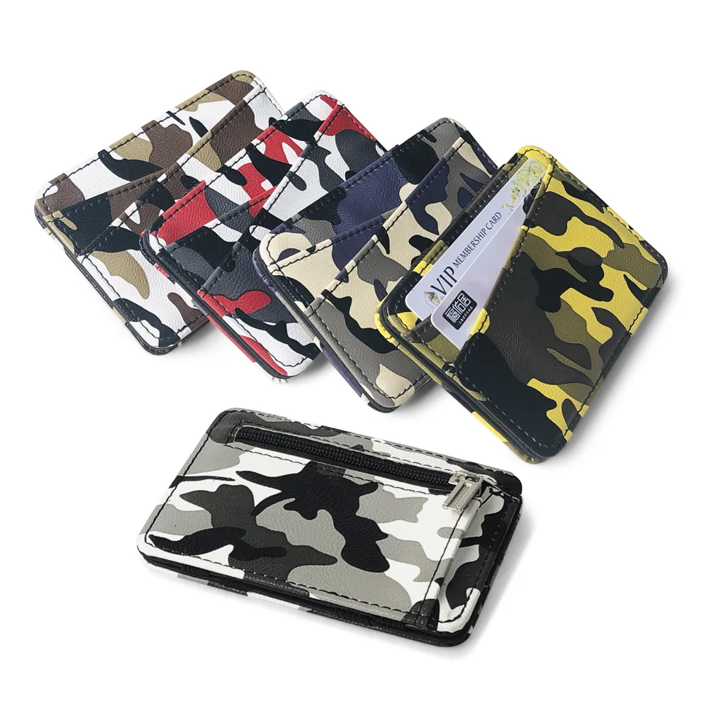 PU Leather Camouflage Magic Trick Flip Wallet Card Holders Wonder Magic Wallet 1pc/opp Bag Logo Gift Short Fashion Customized
PU Leather Camouflage Magic Trick Flip Wallet Card Holders Wonder Magic Wallet 1pc/opp Bag Logo Gift Short Fashion Customized