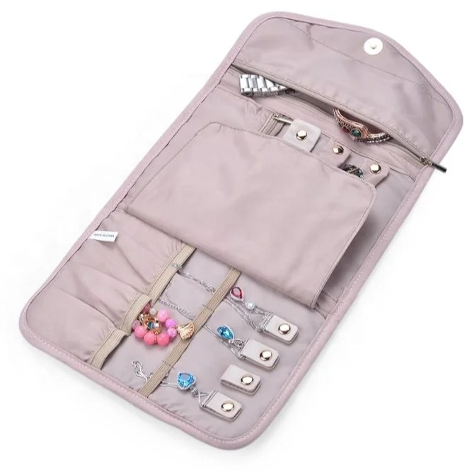 New Product Custom Logo Travel Jewelry Bag Organizer Roll Foldable Jewelry Case, Customized
New Product Custom Logo Travel Jewelry Bag Organizer Roll Foldable Jewelry Case, Customized