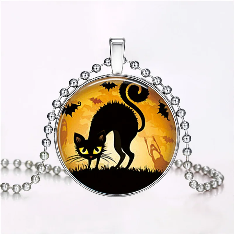 2021 New Design Halloween Black Cat Pendant Jewelry Noctilucent Necklace for Men Women, Pictures
2021 New Design Halloween Black Cat Pendant Jewelry Noctilucent Necklace for Men Women, Pictures