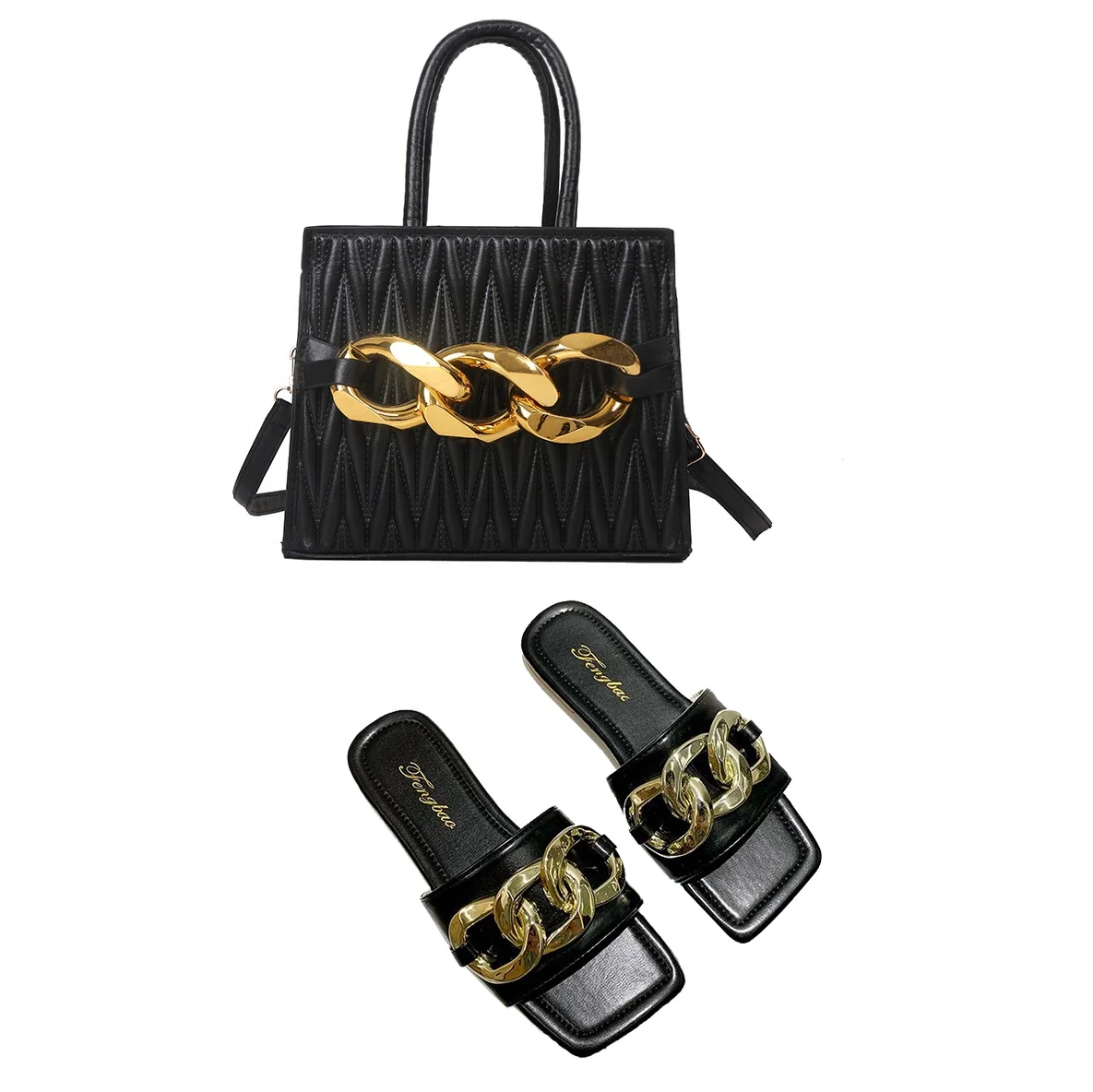 Summer 2022 Ladies Slippers Sandals Matching Bags Set Fashion Shoes and Purses Set Handbags for Women Luxury
Summer 2022 Ladies Slippers Sandals Matching Bags Set Fashion Shoes and Purses Set Handbags for Women Luxury