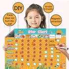 Full color printing color and art paper and soft magnet Material Magnetic STAR Reward Behavior Chart