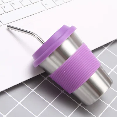 Mikenda 350ml Coffee Mug With silicone sleeve Portable Food Grad Silicone Bottle with straw with customized logo, Mix
Mikenda 350ml Coffee Mug With silicone sleeve Portable Food Grad Silicone Bottle with straw with customized logo, Mix