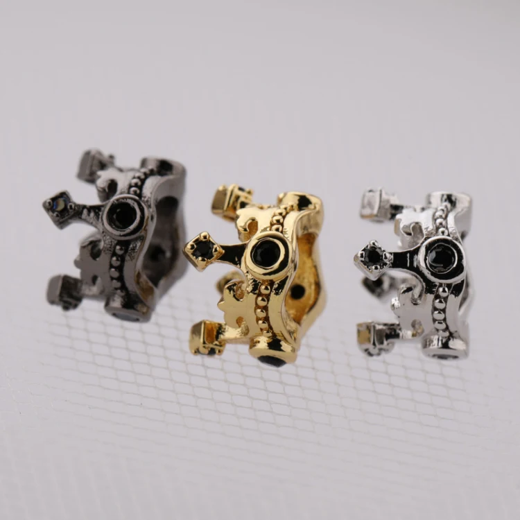 Beautiful Handmade Crown Shape Beads Brass Silver/gold/gun Metal with 3colors for DIY Bracelet Making WXCRN07104 CZ Micro Pave
Beautiful Handmade Crown Shape Beads Brass Silver/gold/gun Metal with 3colors for DIY Bracelet Making WXCRN07104 CZ Micro Pave