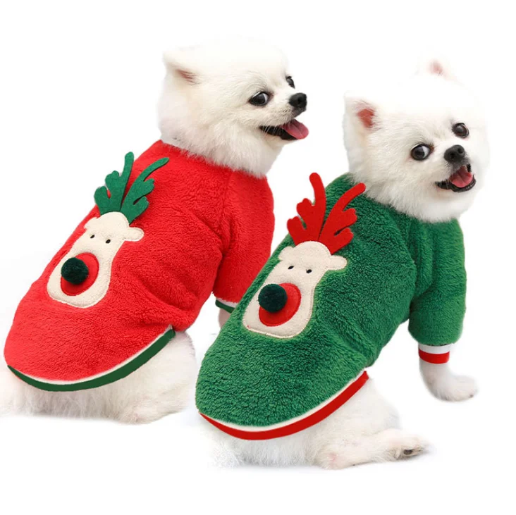 French Bulldog Pet Dog Christmas Products Winter Costume Dog Christmas Clothes, Red,green
French Bulldog Pet Dog Christmas Products Winter Costume Dog Christmas Clothes, Red,green
