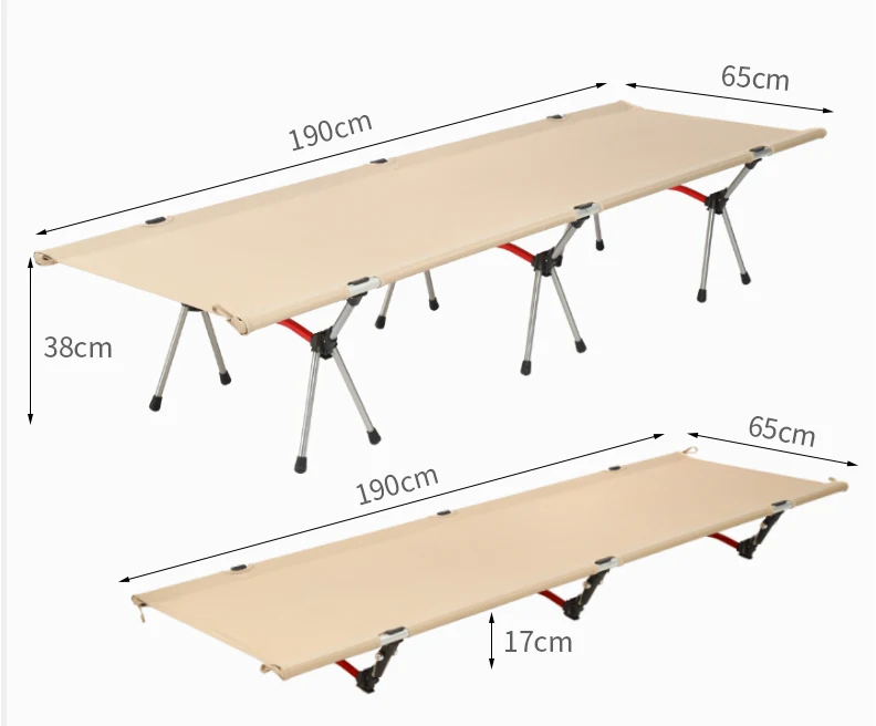 

Fold-able easy carrying aluminum and metal folding bed stretcher military bed army cot folding camping bed