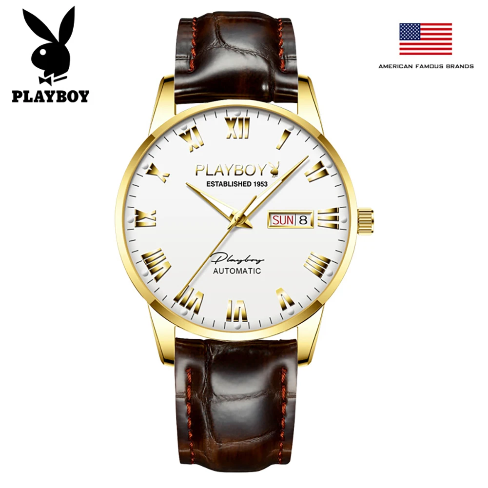 Playboy 2606 OEM custom fashion men's fashion watches reloj automatic Mechanical Watches luxury watches men wrist
Playboy 2606 OEM custom fashion men's fashion watches reloj automatic Mechanical Watches luxury watches men wrist