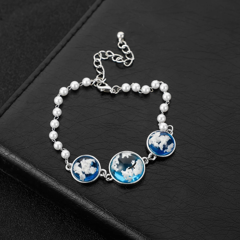 2021 New Silver Alloy Bracelet Gold Plated Woman's Bracelets & Bangles Blue Sky White Cloud Sunny Day Love Heart Bracelet Wholes, Silver,gold
2021 New Silver Alloy Bracelet Gold Plated Woman's Bracelets & Bangles Blue Sky White Cloud Sunny Day Love Heart Bracelet Wholes, Silver,gold