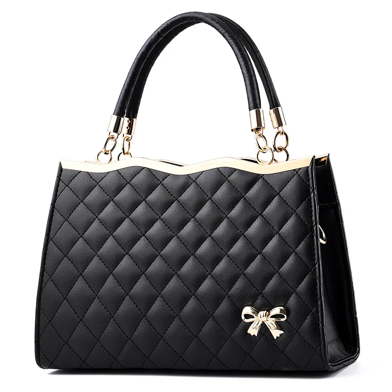 Fashion Designer Hot Sale Korean Style Elegance Quilted Handbag Black Soft Leather Embroider Tote Bag Wholesale Price
Fashion Designer Hot Sale Korean Style Elegance Quilted Handbag Black Soft Leather Embroider Tote Bag Wholesale Price