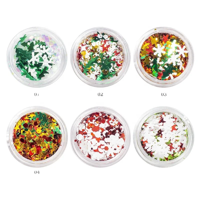 3D metal Sequins DIY Snowflakes Christmas Tree Five Pointed Star Color Nail Sequins
3D metal Sequins DIY Snowflakes Christmas Tree Five Pointed Star Color Nail Sequins