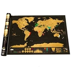 New Arrival Hot CustomPlaces We've Been Deluxe Travel Scratch Off World Map Poster